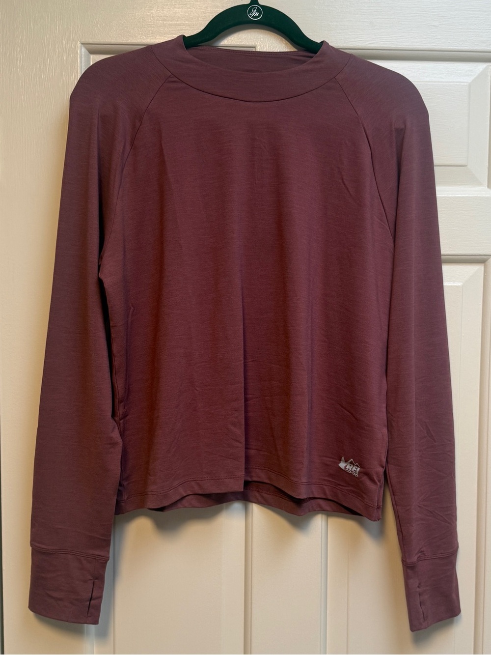 REI Women's Long-Sleeve Crewneck Sweatshirt in Mauve Large